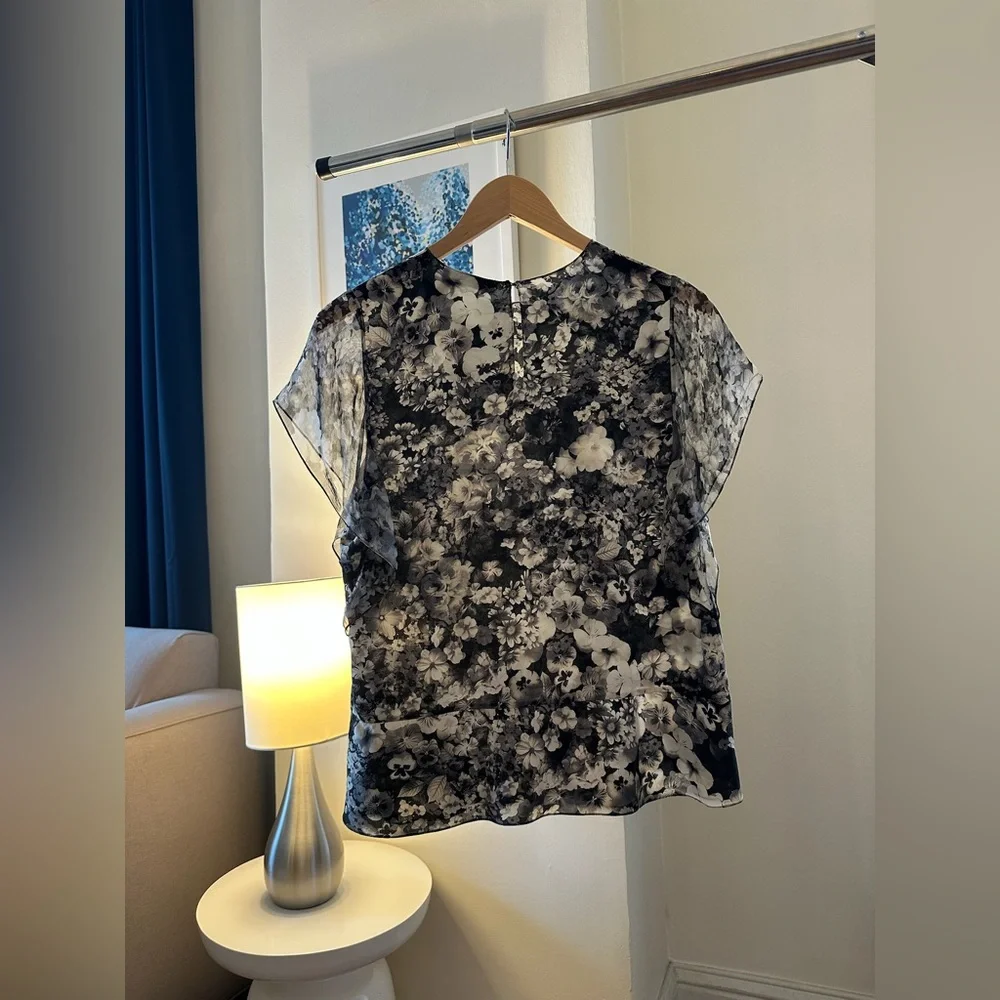 Lanvin Floral Silk Top - Picture 3 of 6